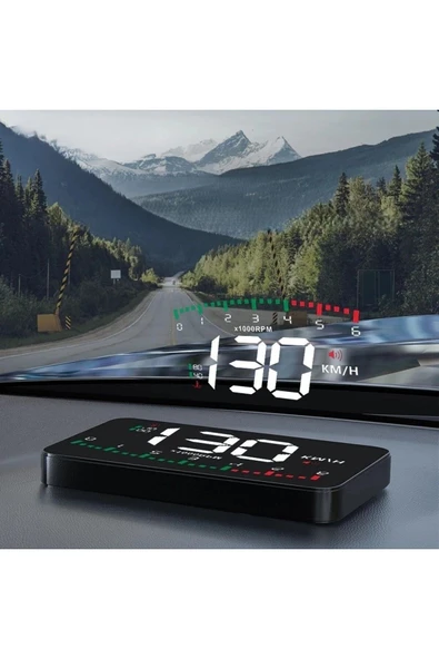 HUD Head-Up Display OBD Hız Göstergesi Dijital Ekranlı Araç Göstergesi Hız Voltaj Yağ Sıcaklığı