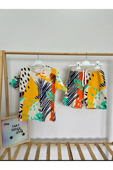 CYBER Erkek çocuk şortlu alt üst takım