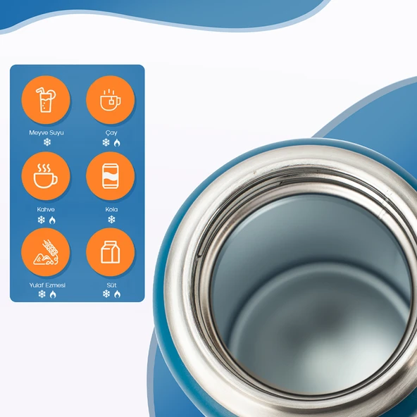 Santeco Ktwo Sporcu Termosu 710 Ml-Mavi - 11