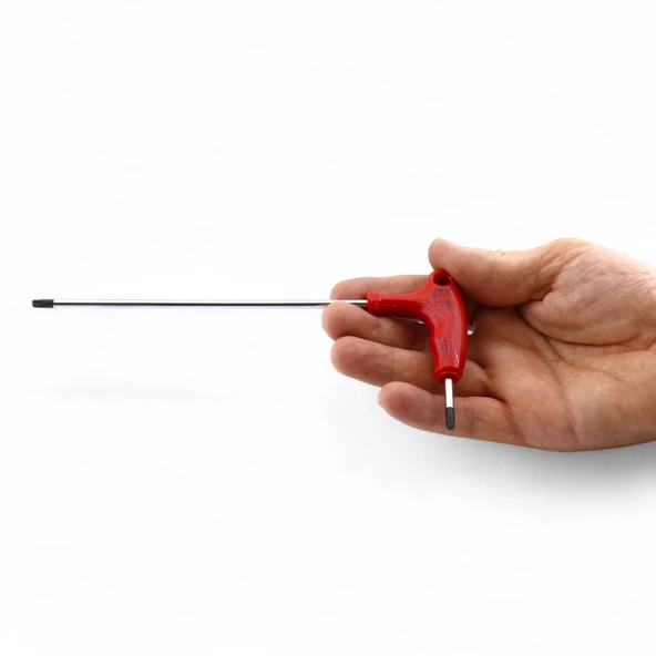 T20 Torx T Tipi Allen Anahtar TT020 – Uzun Saplı Çelik Tornavida Yıldız Lokma Uyumlu - 5