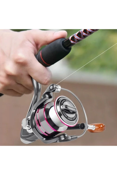 HB3000 Olta Makinesi 12 Bilyalı 5.2:1 Devir | 8 Kg Drag Gücü | Misinasız Spin Makine - 3
