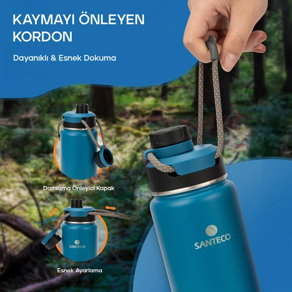 Santeco Ktwo Sporcu Termosu 710 Ml-Mavi - 10