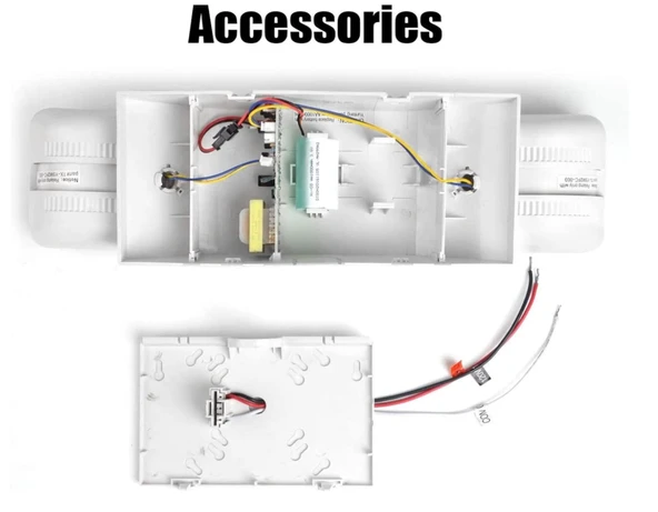 Acil Durum Işığı Beyaz Gövde Beyaz Acil Durum Aydınlatma Armatürü - 5