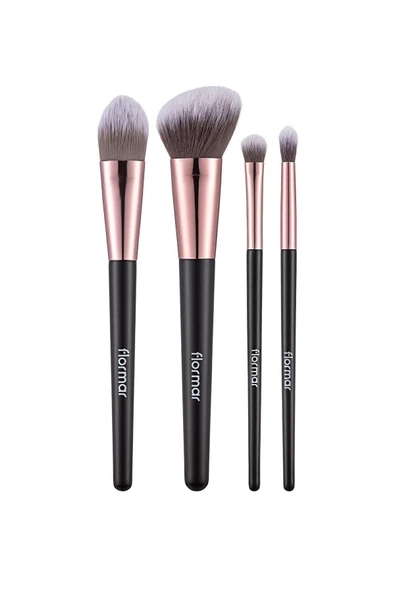 FLORMAR 4'LÜ MAKYAJ FIRÇASI SETİ (ALLIK-FONDÖTEN-FAR-CREASE) - MAKEUP BRUSH SET - 012 - 869060459777 - 6