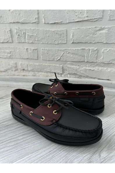 CYBER DX220 Dexter Tarzı, Hakiki Deri Erkek Ayakkabı, Kokulu Taban - 2