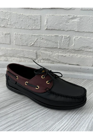 CYBER DX220 Dexter Tarzı, Hakiki Deri Erkek Ayakkabı, Kokulu Taban - 4