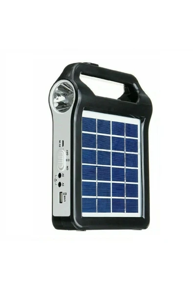 Güneş Enerjili Solar Taşınabilir Powerbank Jeneratör USB Şarj Acil Durum İçin Kamp Feneri