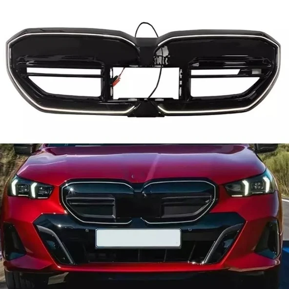 AUTOGP Bmw g60 m60 ön böbrek panjur ızgara ledli m performance 2024+