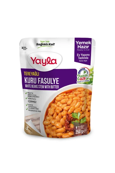 Yayla Yemek Hazır Tereyağlı Kuru Fasulye 250 gr
