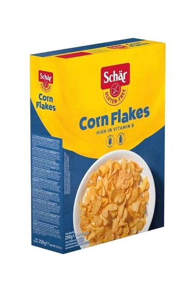 Schar Cornflakes Glutensiz Sade Mısır Gevreği! 250g (6 ADET) - 3
