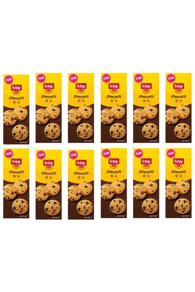 Schar Chocotti Damla Çikolatalı Glutensiz Kurabiye 12'li