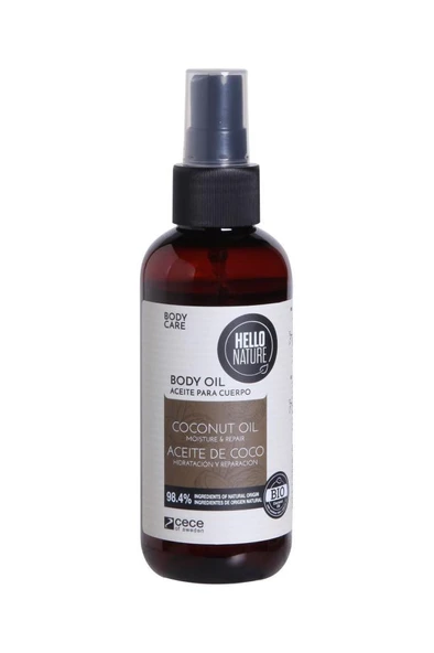 Hello Nature Hindistan Cevizi Vücut Yağı 130 ml