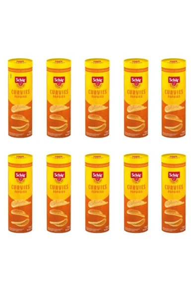 Schar Glutensiz Patates Cipsi Curvies Paprika 170 G 10 Lu Paket