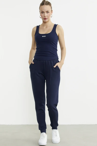 Jogger Rahat Kalıp Eşofman Altı - Lacivert - 2