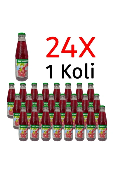 Aroma Vişneli Cam Meyve Suyu 200mlx24 Adet