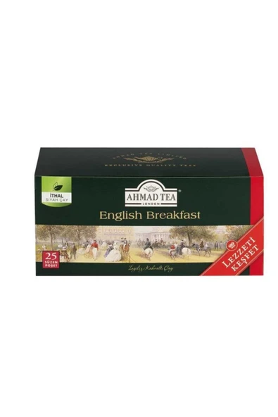 Ahmad Tea London English Breakfast Bardak Poşet Çay 25'li