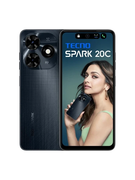 Tecno Spark 20C 128 GB 4 GB Siyah (Tecno Türkiye Garantili)