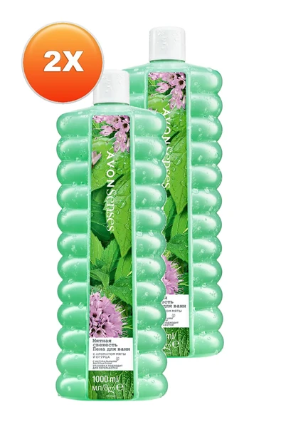 Senses Water Mint Nane ve Salatalık Kokulu Banyo Köpüğü 1 Lt. İkili Set - 2