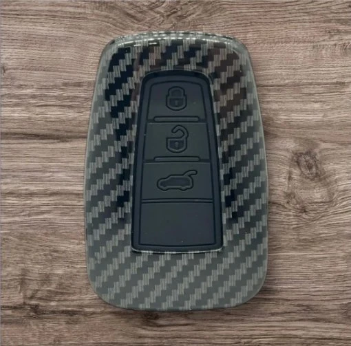 Toyota C-hr Corolla Rav4 Land Cruiser Karbon Anahtar Kılıf 3.resime Bakınız Logo Yeri Arkada Uygundur ürün görseli
