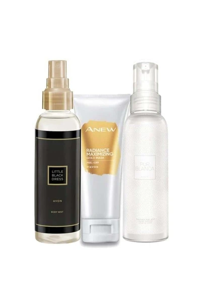 Little Black Dres Pur Blanca Vücut Spreyi Ve Anew Radiance Maximising Gold Yüz Maskesi Seti - 1