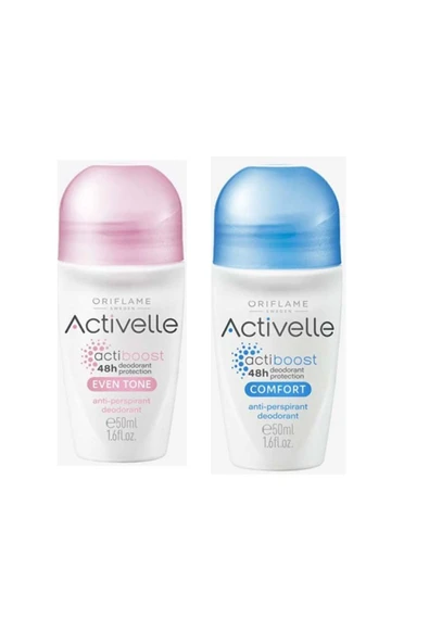 Activelle Ve Even Tone Comfort Anti-perspirant 48 Saat Koruma Sağlayan 2'li Roll-on Deodorant