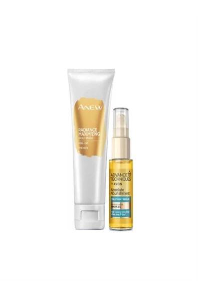 Anew Radıance Gold Maske ve  Argan Serum Gold Paket