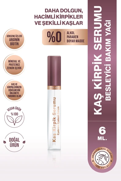 Kaş Kirpik Serumu 6 Ml | Besleyici Bakım Yağı