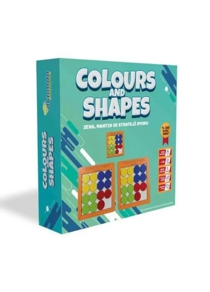 AKLIMDA ZEKA OYUNLARI - COLOURS AND SHAPES AHŞAP ürün görseli