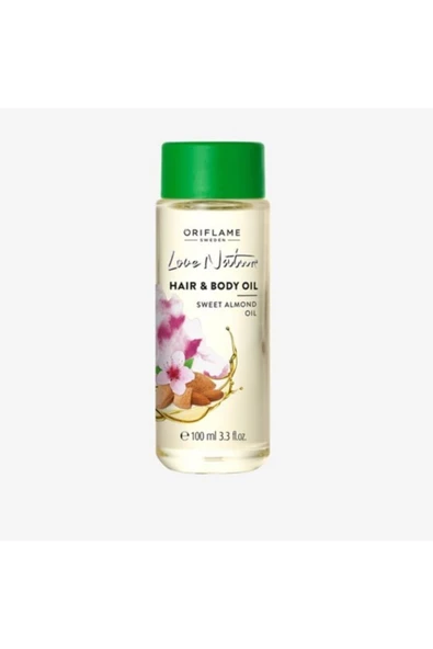 Love Naturel Tatlı Badem Özlü Saç Ve Vücut Yağı 100ml