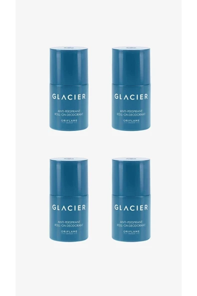 Glacier Anti Perspirant Roll-on Deodorant 50ml 4'lü Set