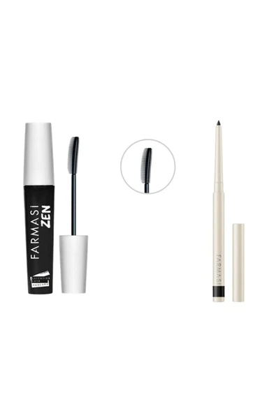 Zen Maskara + Asansörlü Göz Kalemi 01 Black