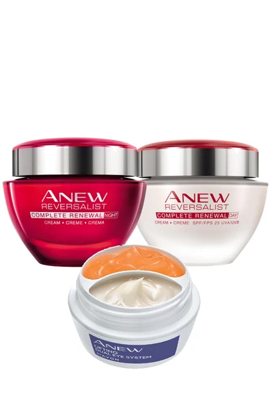 Anew Reversalist Gece Gündüz Yüz Kremi ve Lift İkili Göz Çevresi Bakım Paketi - 1