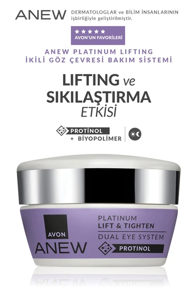 Anew Platinum Lift ve Tighten Dual Eye System 20 Ml. Üçlü Set - 3