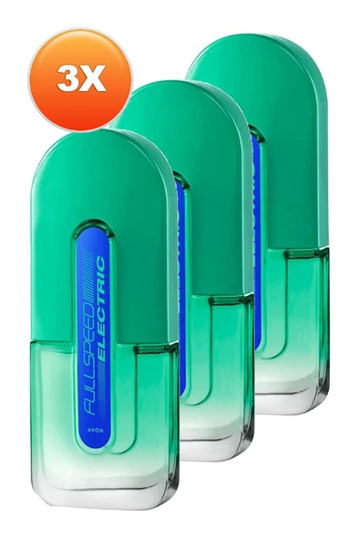 Full Speed Electric Erkek Parfüm Edt 75 Ml. Üçlü Set - 2