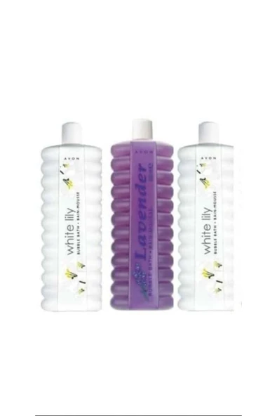 Banyo Köpüğü Büyük Boy 1 lt. 2 adet Beyaz Zambak Ve 1 adet Lavanta Muhteşem Set