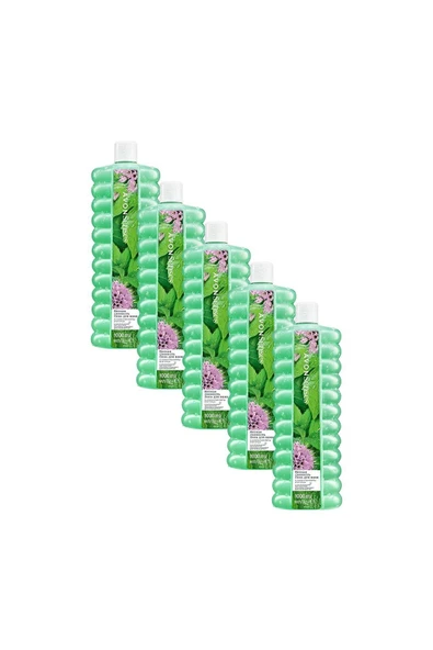 Senses Water Mint Nane Ve Salatalık Kokulu Banyo Köpüğü 1000 Ml. Beşli Set