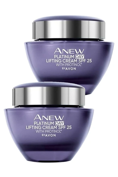 Anew Platinum Gündüz Yüz Kremi Spf25 50 Ml. İkili Set