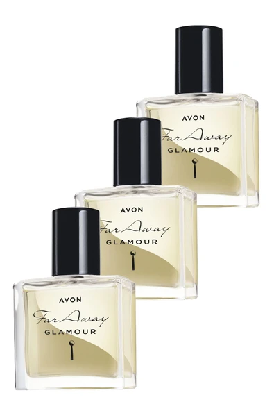 Far Away Glamour Kadın Parfüm Edp 30 Ml. Üçlü Set