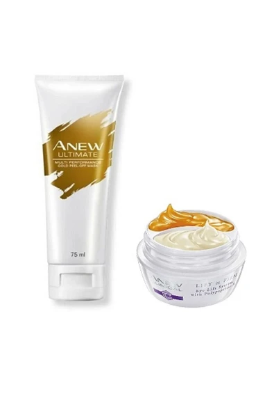 Anew Altın Içeren Maske Ve Ikili Göz Çevresi Bakım Seti