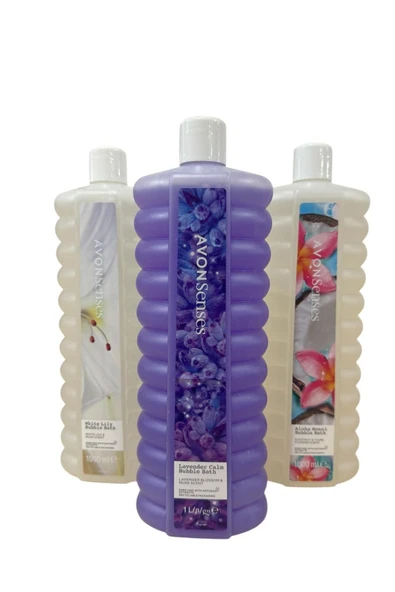 Senses Lavender, White Lily, Aloha Monoi 1 Lt Banyo Köpüğü Seti - 2