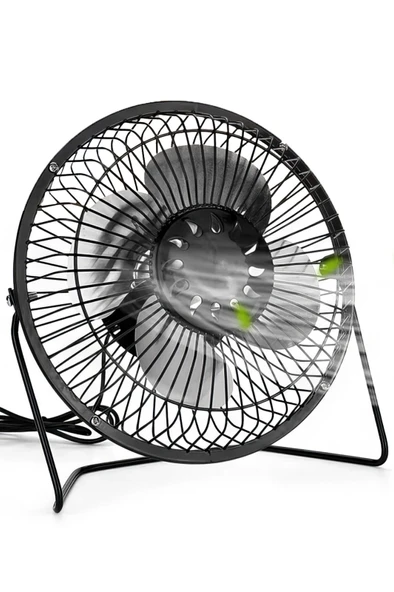 QASUL Usb'li Sessiz Mini Masaüstü Vantilatör  Taşınabilir Tasarım - 5