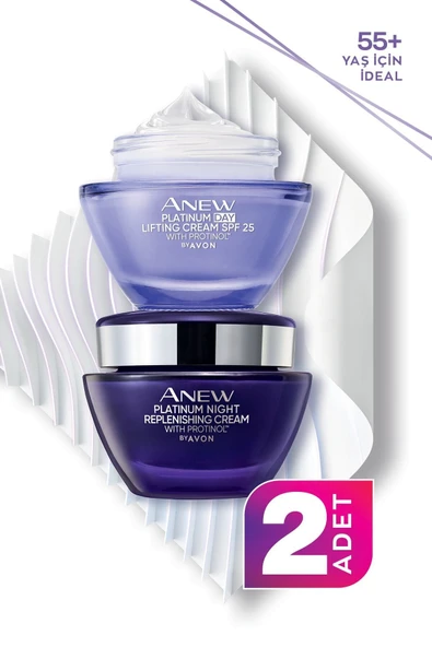 Anew Platinum Gündüz Kremi SPF25 50ml + Anew Platinum Gece Kremi 50ml Seti