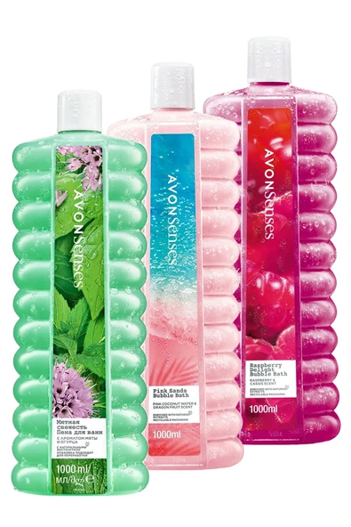 Senses Pink Sands, Water Mint Ve Raspberry Delight Banyo Köpüğü Paketi