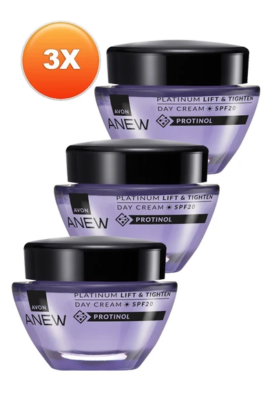 Anew Platinum Lift & Tighten Gündüz Kremi SPF20 50 Ml. Üçlü Set - 2