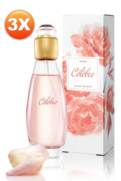 Celebre Kadın Parfüm Edt 50 Ml. Üçlü Set - 4