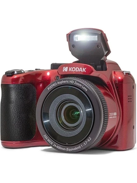 Kodak Astro Zoom AZ255/25X Yakınlaştırma Dijital Fotoğraf Makinesi-Kırmızı