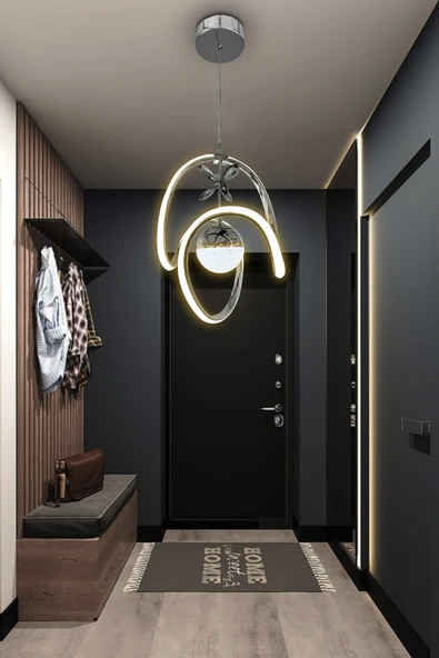 Badem Tek Toplu Modern Sarkıt Led Avize - 10