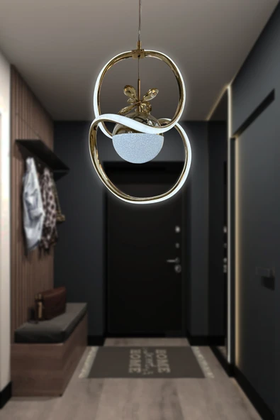 Badem Tek Toplu Modern Sarkıt Led Avize