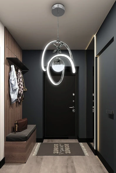 Badem Tek Toplu Modern Sarkıt Led Avize - 8