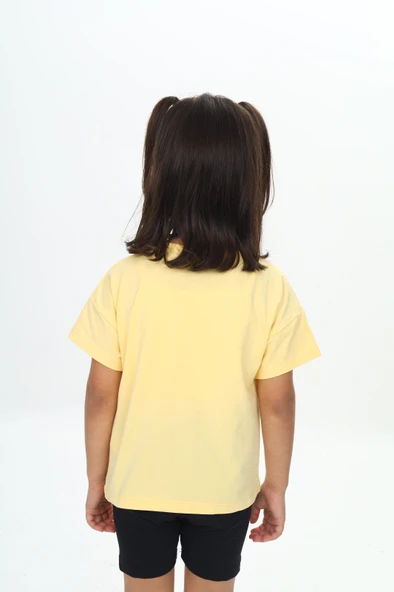Toontoy Kız Çocuk Tavşan Baskılı Tişört - 3